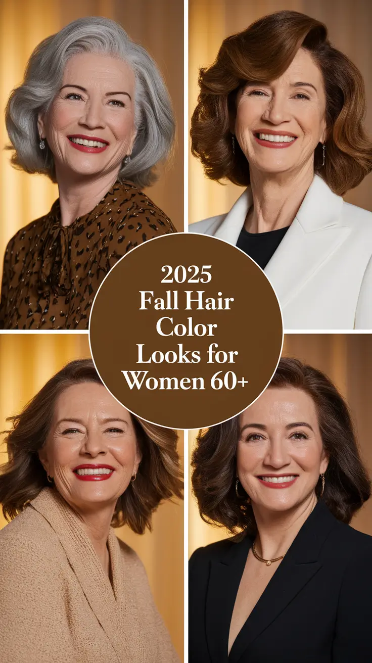 2025 Fall Hair Color Looks for Women 60+: Trending Styles and Ideas