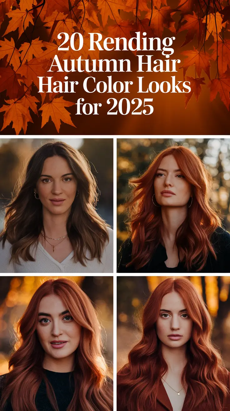 Rending Autumn Hair Color Looks for 2025: The Best Warm & Soft Shades of the Season