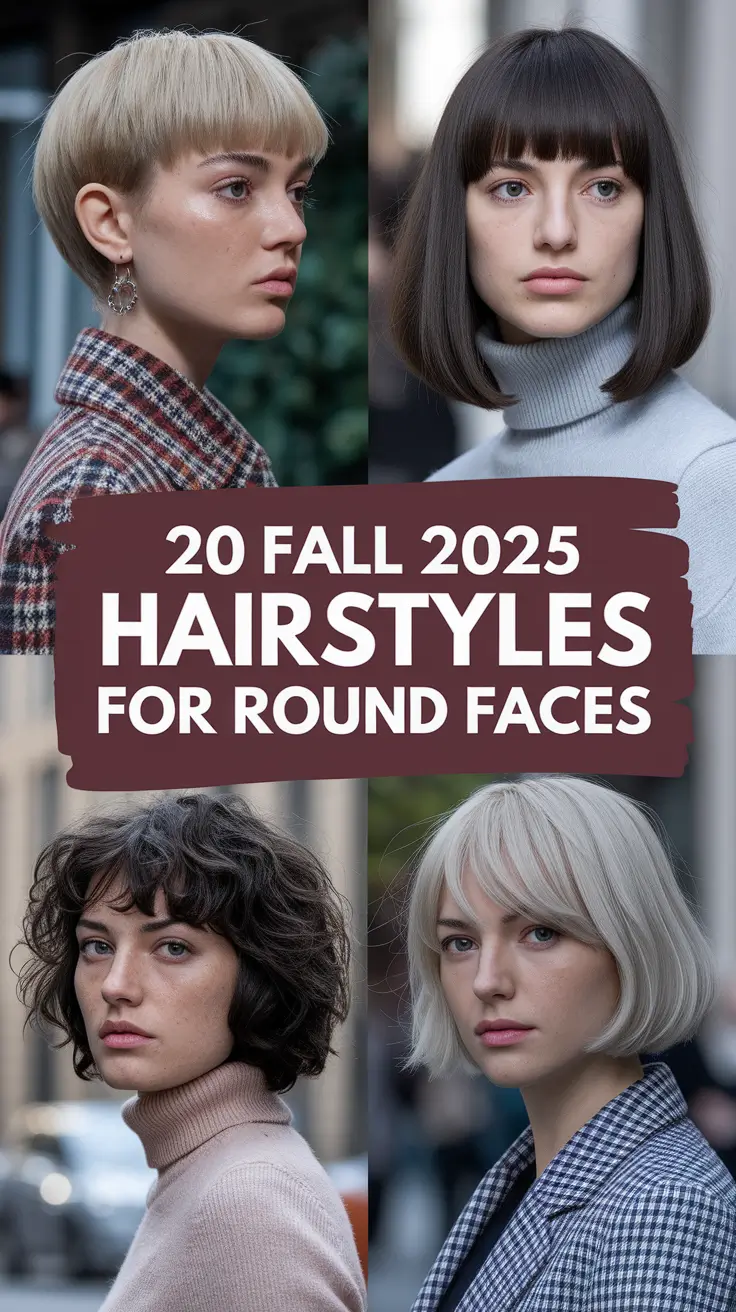 Fall 2025 Hairstyles for Round Faces: Chic Ideas from Pixiecut to Sleek Buns
