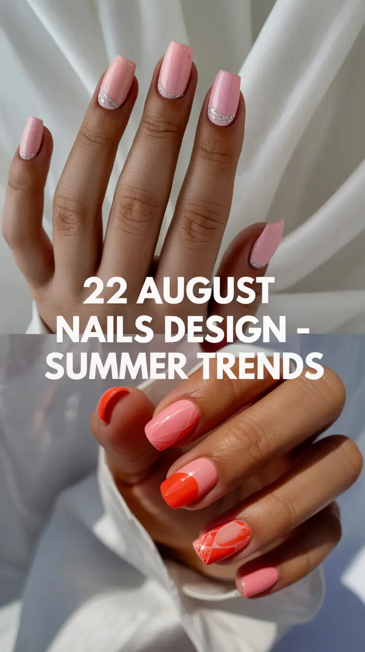 August Nails Design – Summer Trends for 2025: Fresh Ideas in Pink, Almond & Acrylic