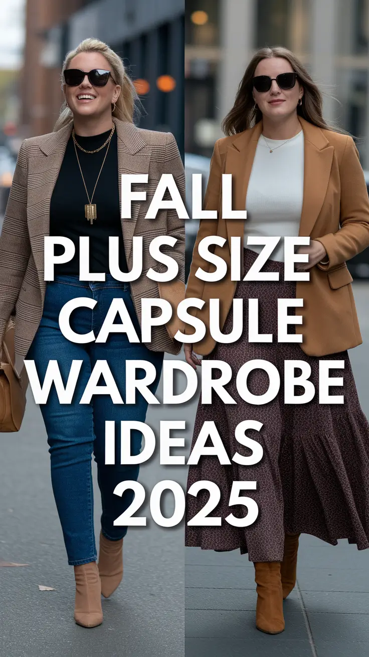 Fall Plus Size Capsule Wardrobe Ideas 2025: Stylish Layers for Cool Weather Confidence