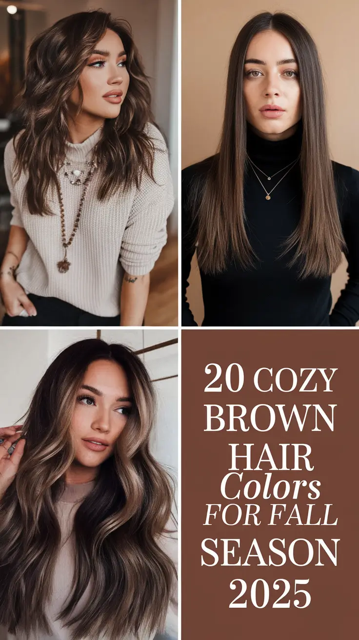 Cozy Brown Hair Colors for Fall Season 2025: Pretty Highlights and Brunette Ideas to Try Now