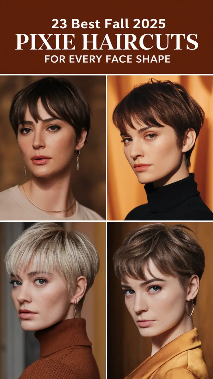 Best Fall 2025 Pixie Haircuts for Every Face Shape That Flatter Instantly