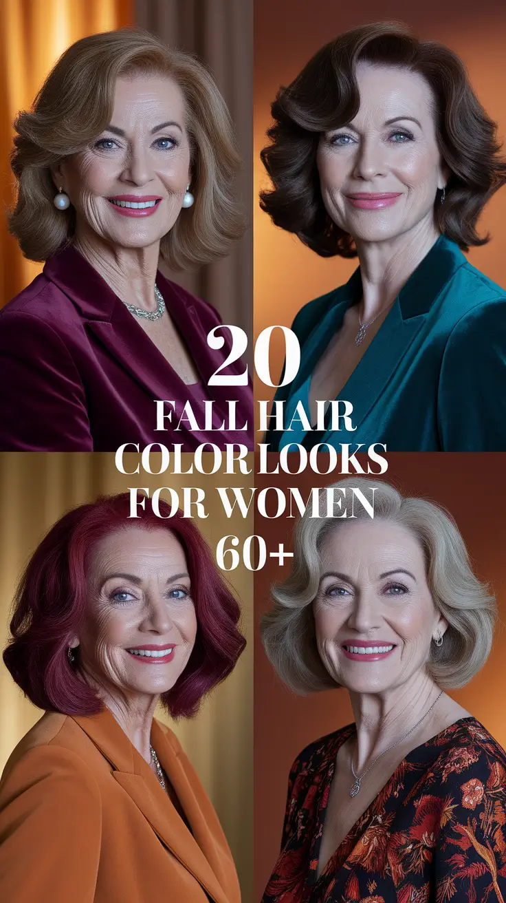 2025 Fall Hair Color Looks for Women 60+: Trending Styles and Ideas