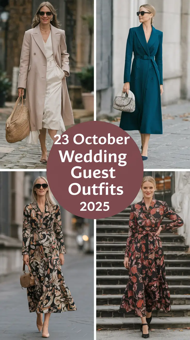 October Wedding Guest Outfits Ideas 2025: Chic & Season-Ready Looks for Fall Celebrations