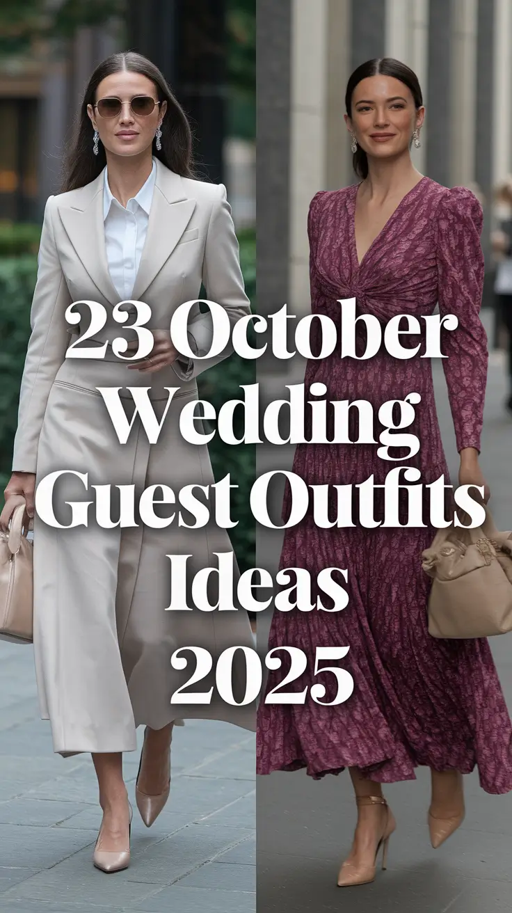 October Wedding Guest Outfits Ideas 2025: Chic & Season-Ready Looks for Fall Celebrations