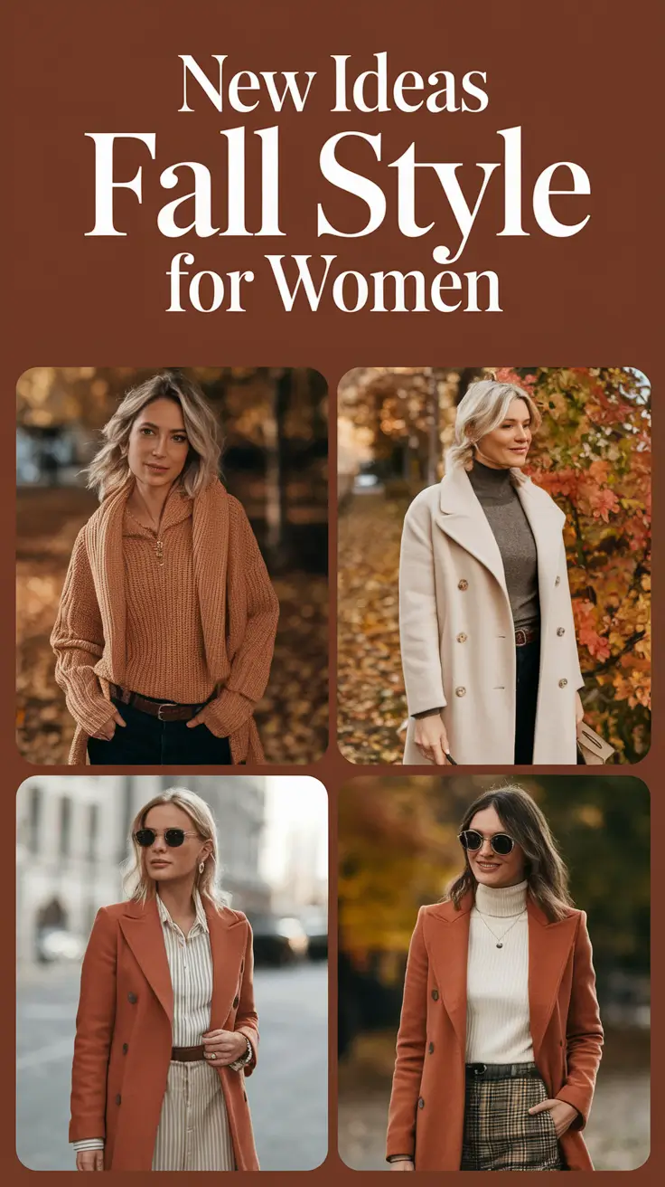 New Ideas 2025 Fall Style for Women: Fresh Outfits to Inspire Your Autumn Wardrobe