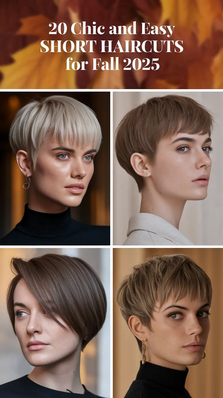 Chic and Easy Short Haircuts for Fall 2025: Trendy Styles for Women
