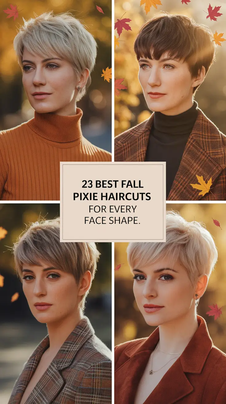 Best Fall 2025 Pixie Haircuts for Every Face Shape That Flatter Instantly