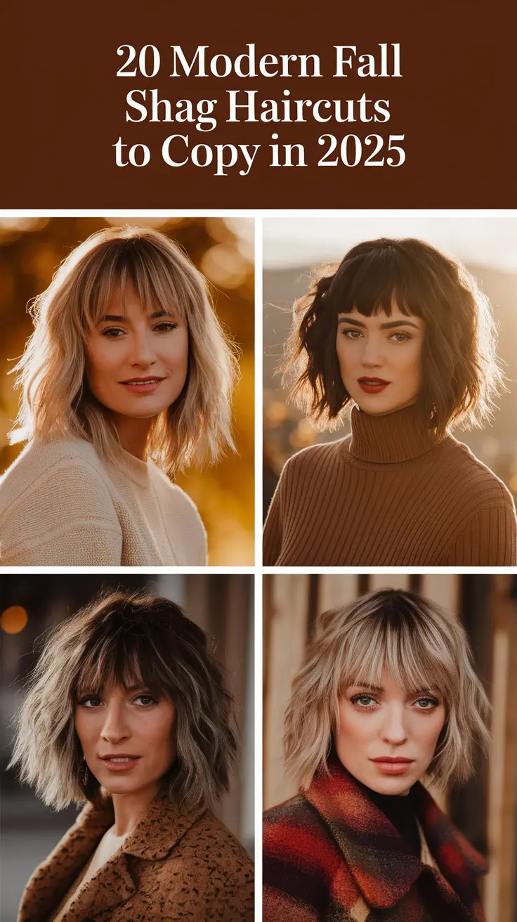Modern Fall Shag Haircuts to Copy in 2025: Short & Long Styles for a Trendy Refresh
