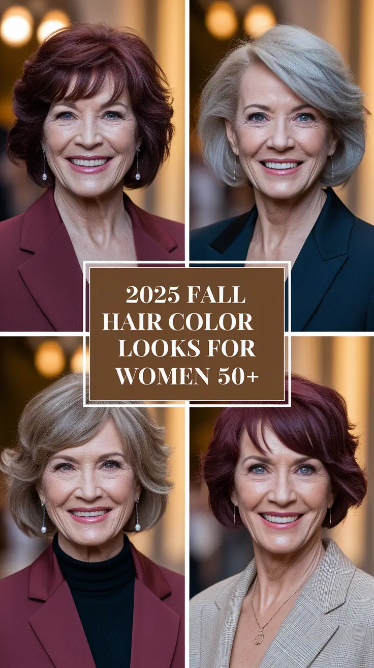 2025 Fall Hair Color Looks for Women 50+: Stunning Trends, Ideas, and Inspo