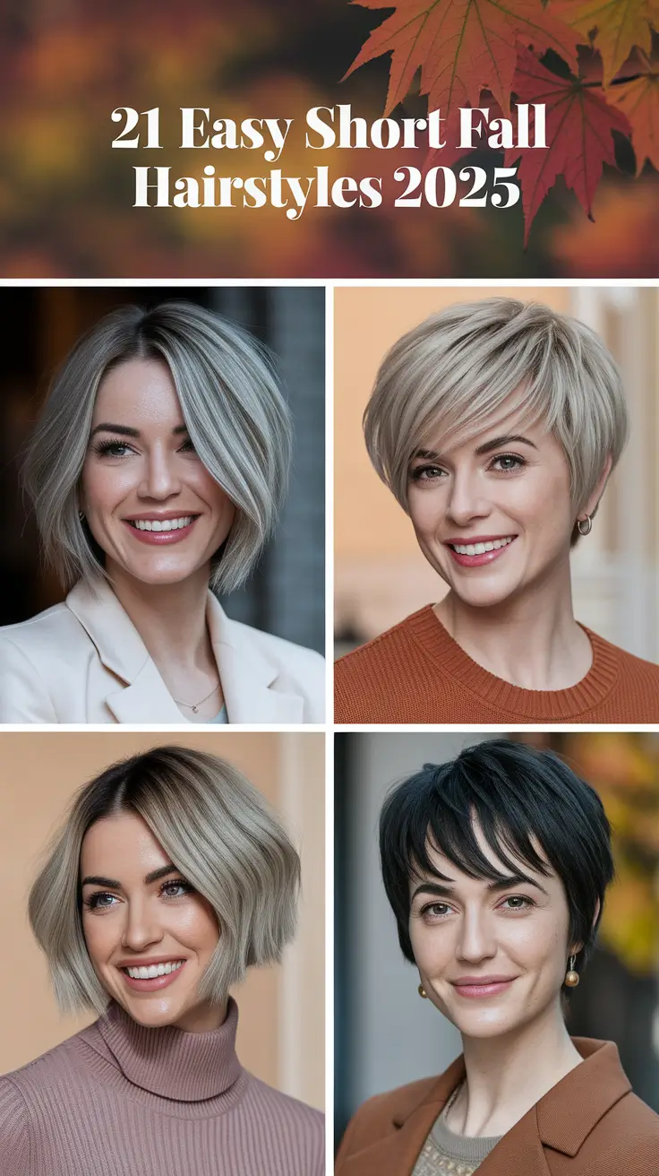 Easy Short Fall Hairstyles 2025: Cute & Effortless Looks to Try This Autumn