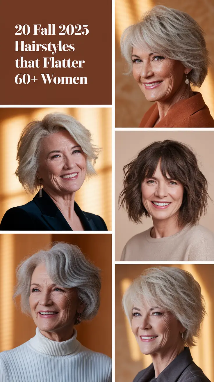Fall 2025 Hairstyles That Flatter 60+ Women — Graceful, Trendy & Easy Cuts to Try This Season