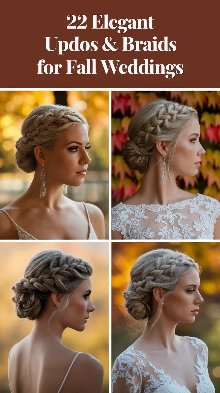 Elegant Updos & Braids for Fall Weddings 2025: Inspo for Every Bride & Guest