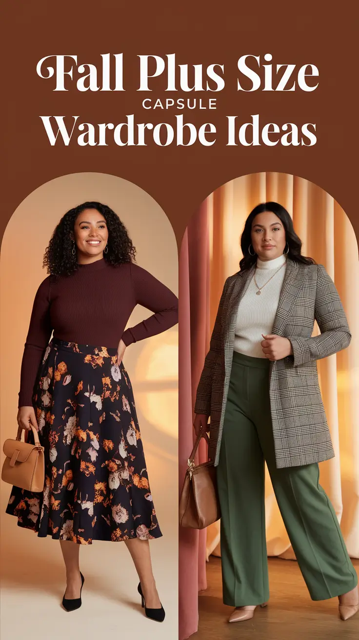 Fall Plus Size Capsule Wardrobe Ideas 2025: Stylish Layers for Cool Weather Confidence