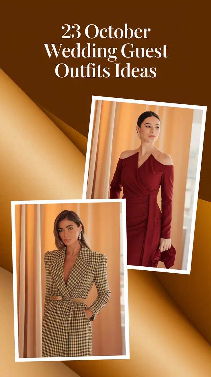October Wedding Guest Outfits Ideas 2025: Chic & Season-Ready Looks for Fall Celebrations