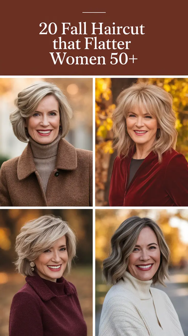 Fall 2025 Haircut That Flatter Women 50+: Stylish & Short Haircuts to Try Now