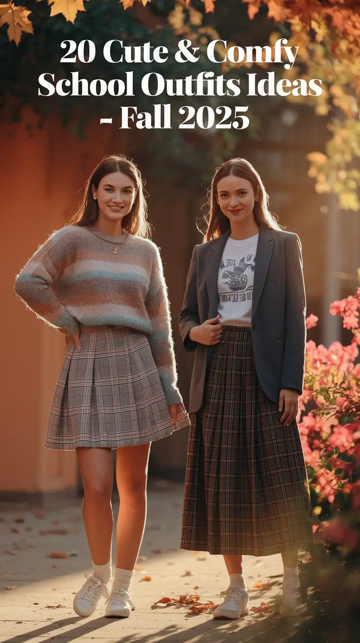 Cute & Comfy School Outfits Ideas – Fall 2025 for a Stylish, Chill Back-to-School Look