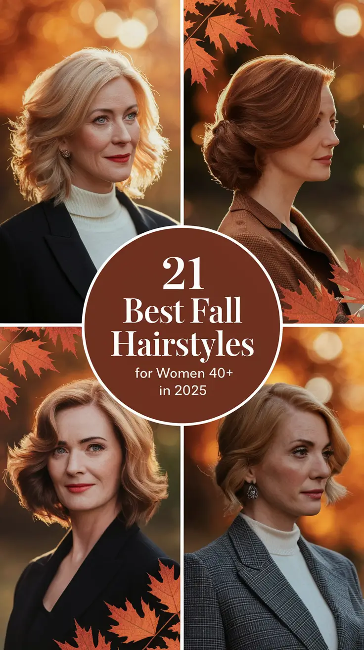Best Fall Hairstyles for Women 40+ in 2025 – Elegant, Modern & Easy Looks