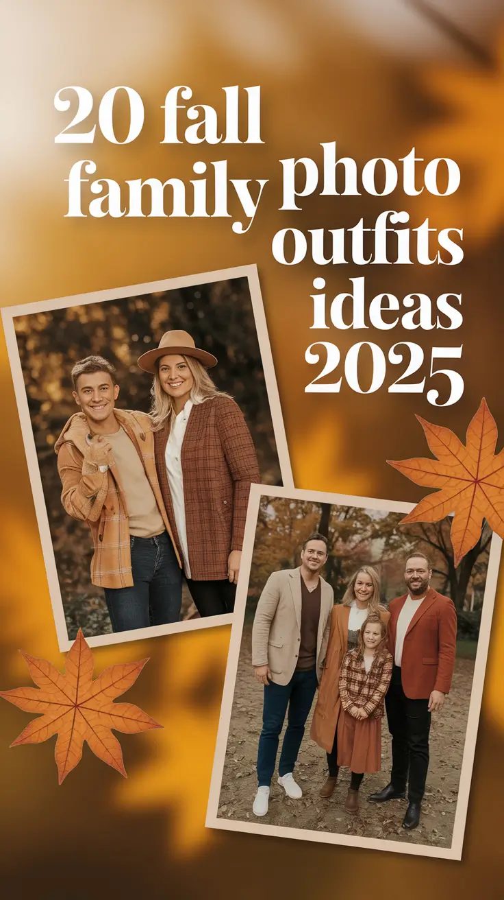 Fall Family Photo Outfits Ideas 2025: Cozy Looks, Color Combos & Outdoor Charm