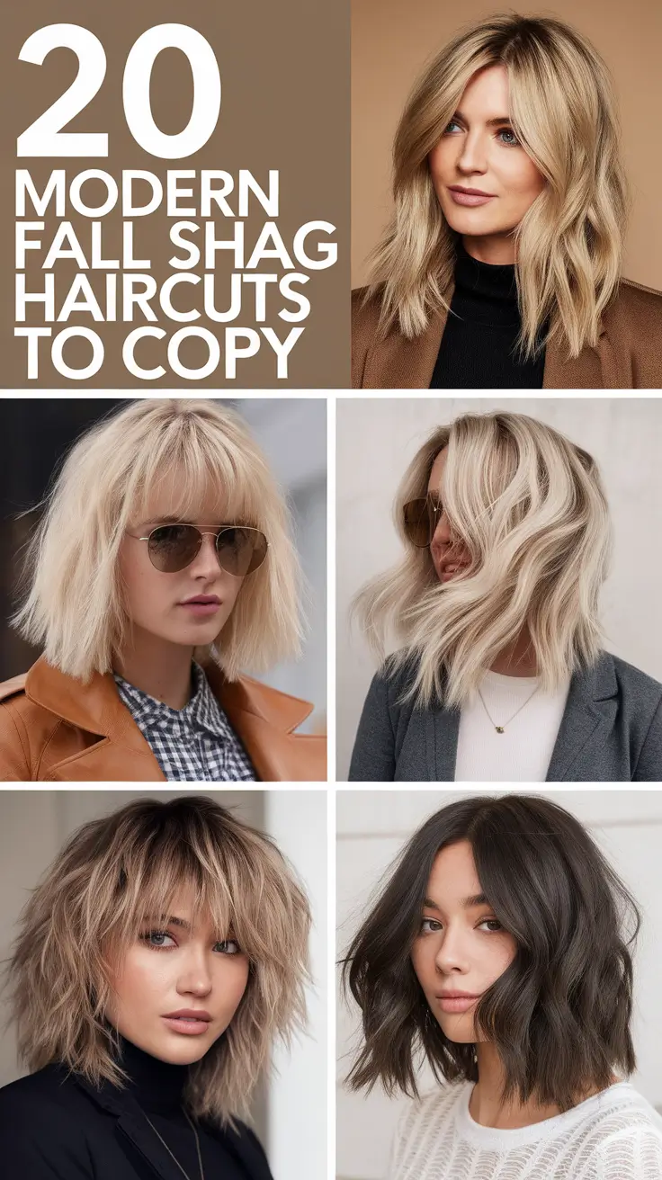 Modern Fall Shag Haircuts to Copy in 2025: Short & Long Styles for a Trendy Refresh