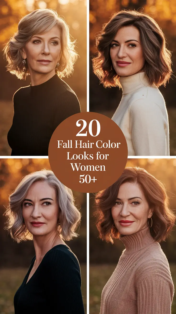 2025 Fall Hair Color Looks for Women 50+: Stunning Trends, Ideas, and Inspo