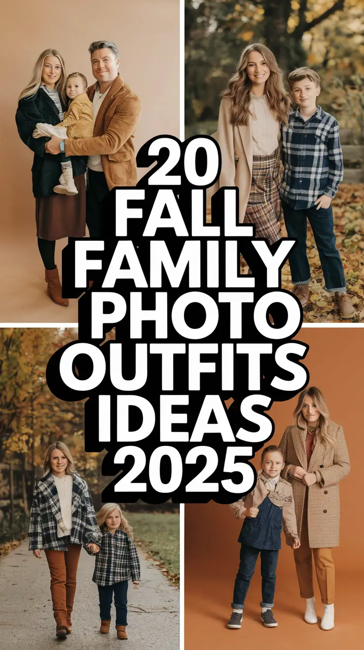 Fall Family Photo Outfits Ideas 2025: Cozy Looks, Color Combos & Outdoor Charm