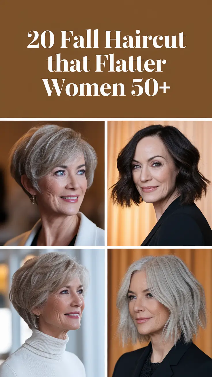 Fall 2025 Haircut That Flatter Women 50+: Stylish & Short Haircuts to Try Now