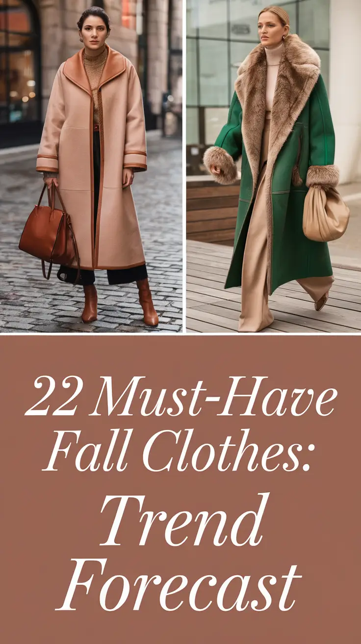 Must-Have Fall Clothes for 2025: Trend Forecast