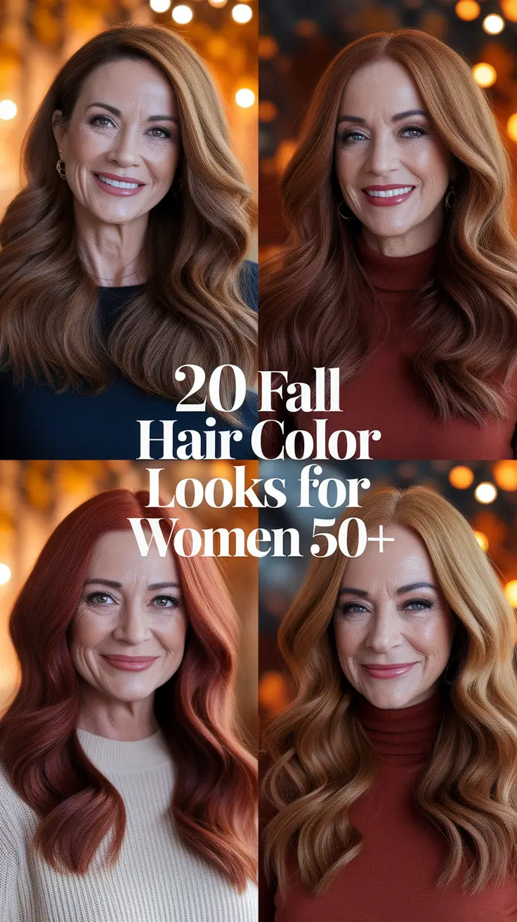 2025 Fall Hair Color Looks for Women 50+: Stunning Trends, Ideas, and Inspo
