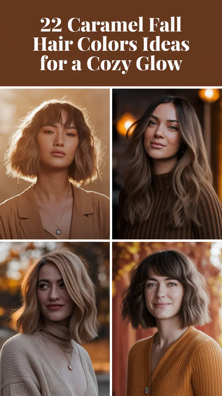 Caramel Fall Hair Colors Ideas 2025 for a Cozy Glow That Feels Like Harvest Magic