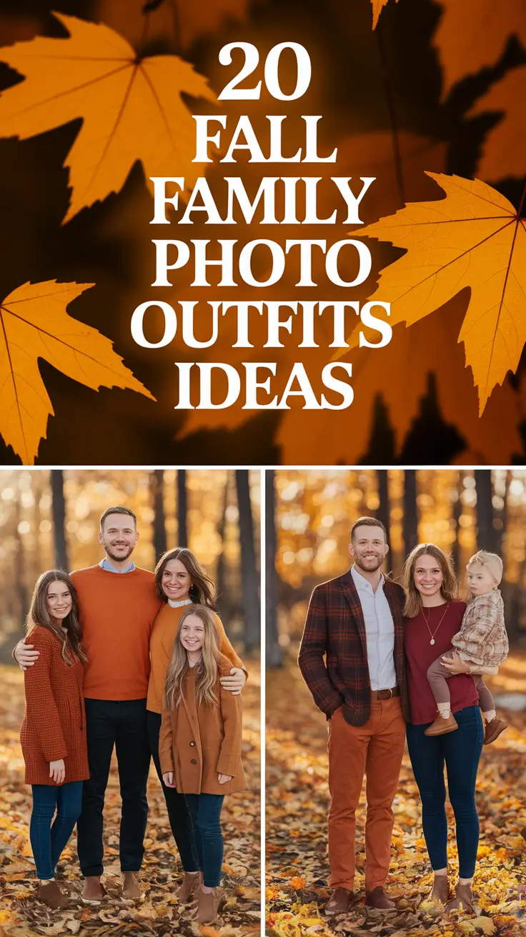 Fall Family Photo Outfits Ideas 2025: Cozy Looks, Color Combos & Outdoor Charm