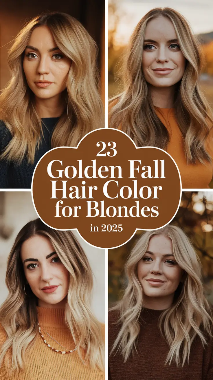 Golden Fall Hair Color for Blondes in 2025: Trendy Balayage, Money-Piece Magic & More