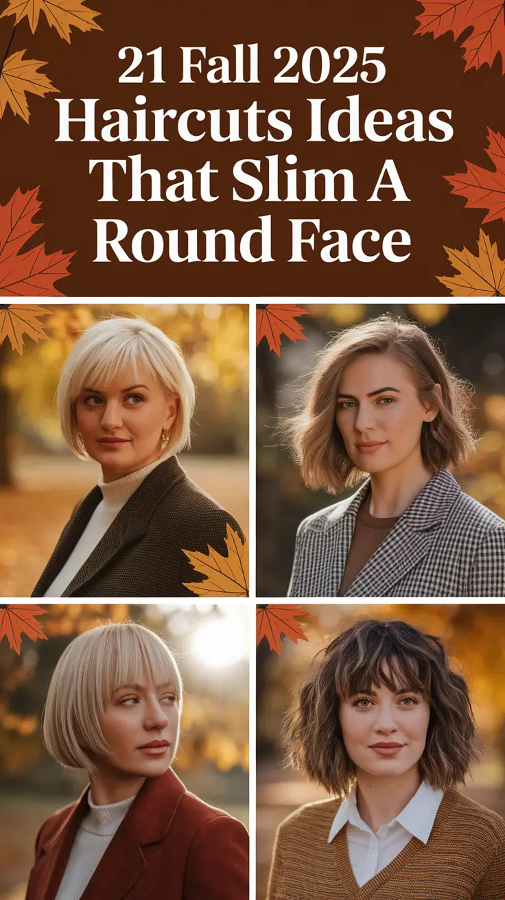 Fall 2025 Haircuts Ideas That Slim a Round Face — Flattering Styles for Every Hair Length