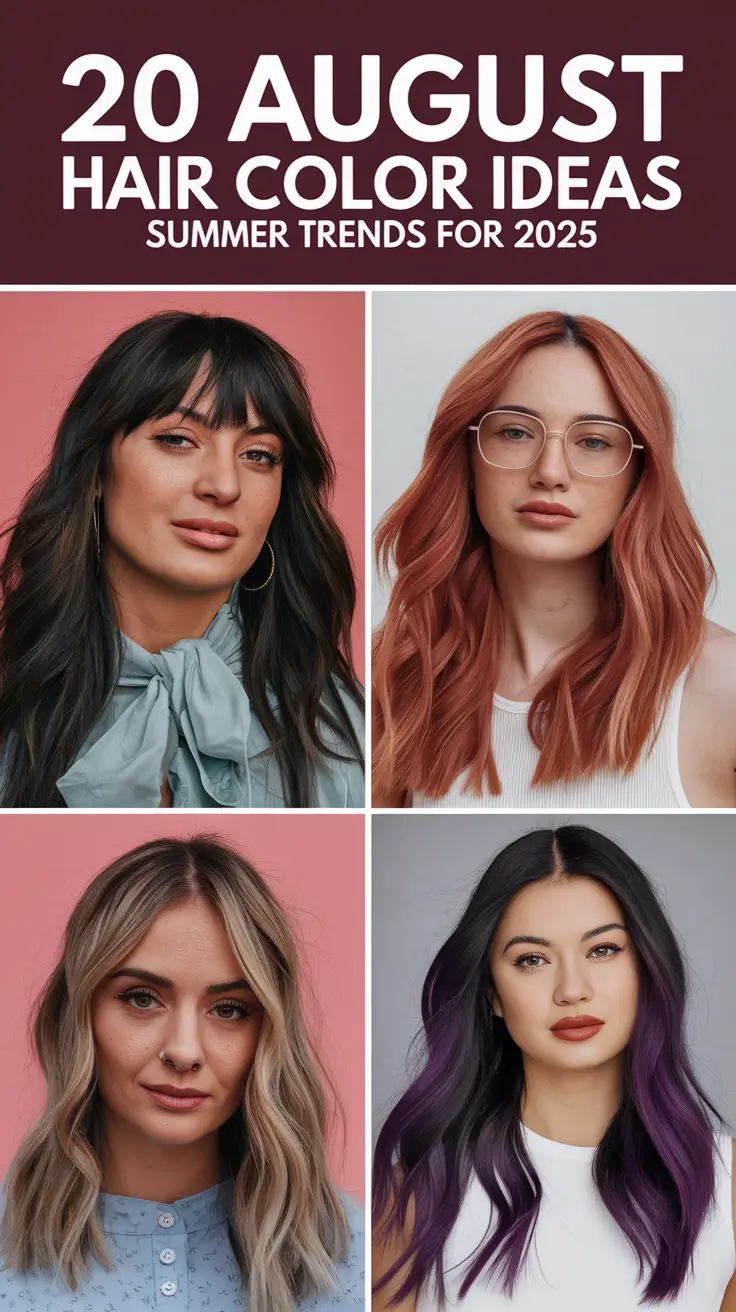 August Hair Color Ideas – Summer Trends for 2025