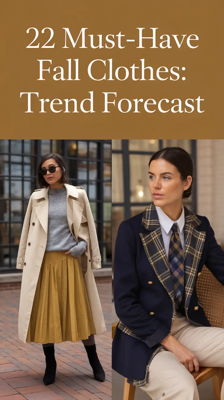 Must-Have Fall Clothes for 2025: Trend Forecast