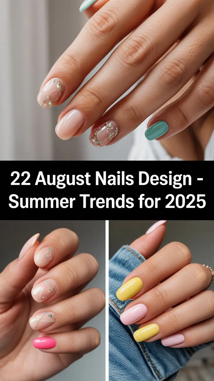 August Nails Design – Summer Trends for 2025: Fresh Ideas in Pink, Almond & Acrylic