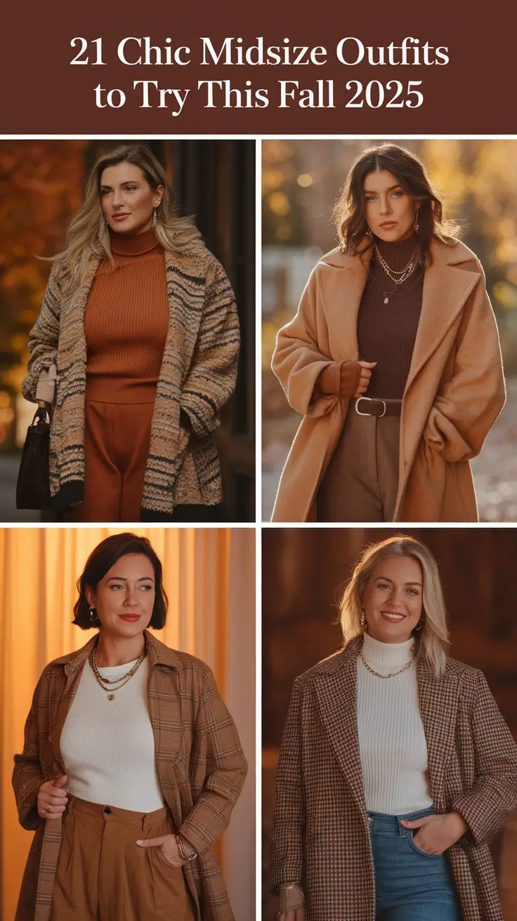 21 Chic Midsize Outfits to Try This Fall 2025 – Trendy Looks for Every Occasion