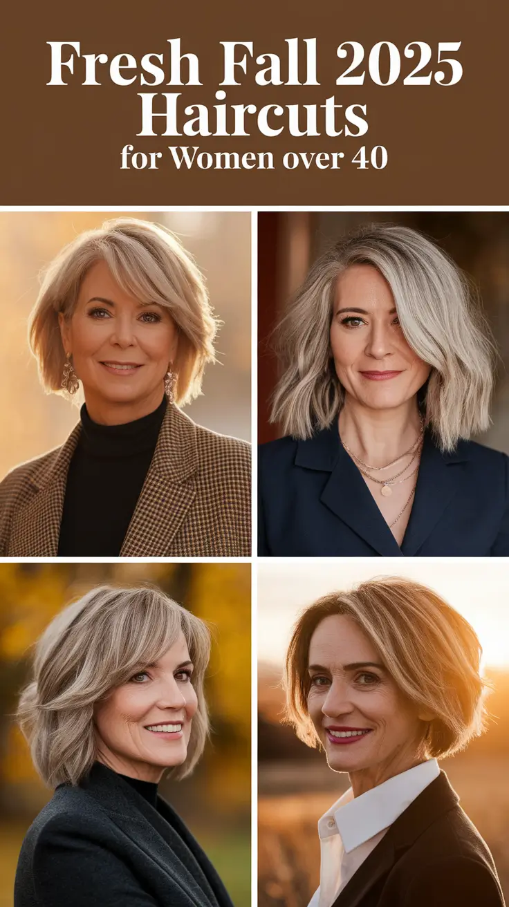 Fresh Fall 2025 Haircuts for Women Over 40 That Are Trendy, Cute & Timeless