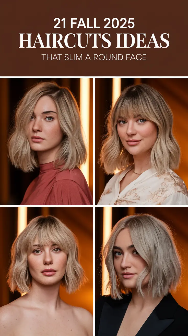 Fall 2025 Haircuts Ideas That Slim a Round Face — Flattering Styles for Every Hair Length