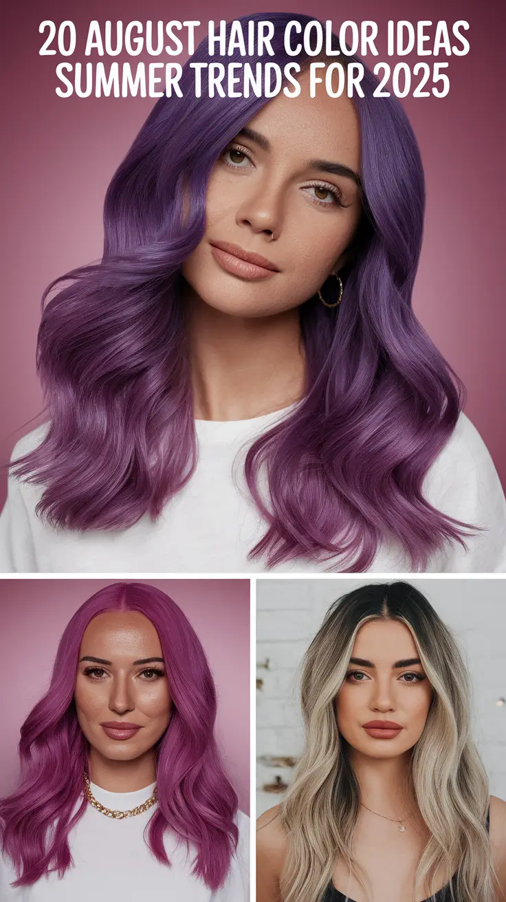 August Hair Color Ideas – Summer Trends for 2025