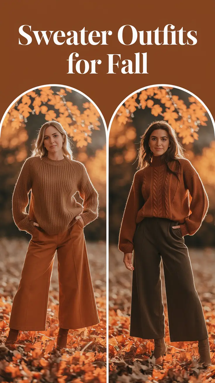 Sweater Outfits for Fall 2025: Trendy, Oversized & Casual Looks for Modern Women