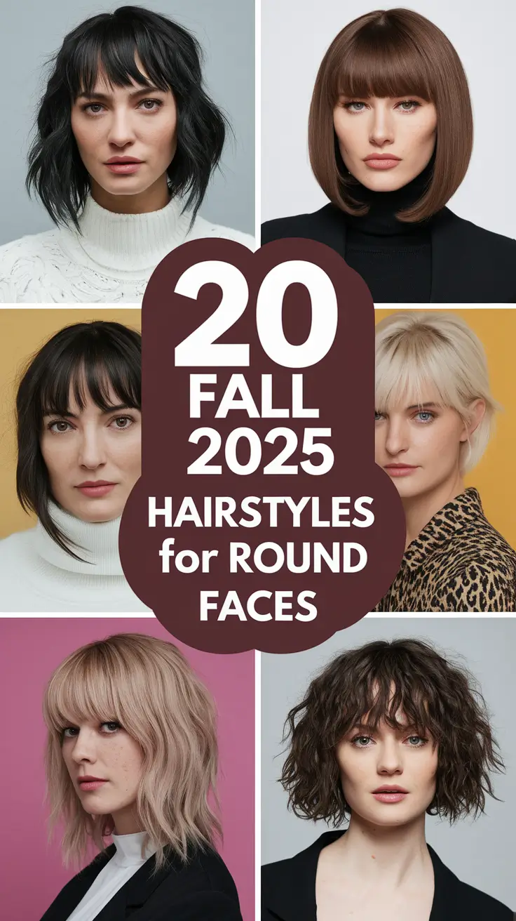 Fall 2025 Hairstyles for Round Faces: Chic Ideas from Pixiecut to Sleek Buns