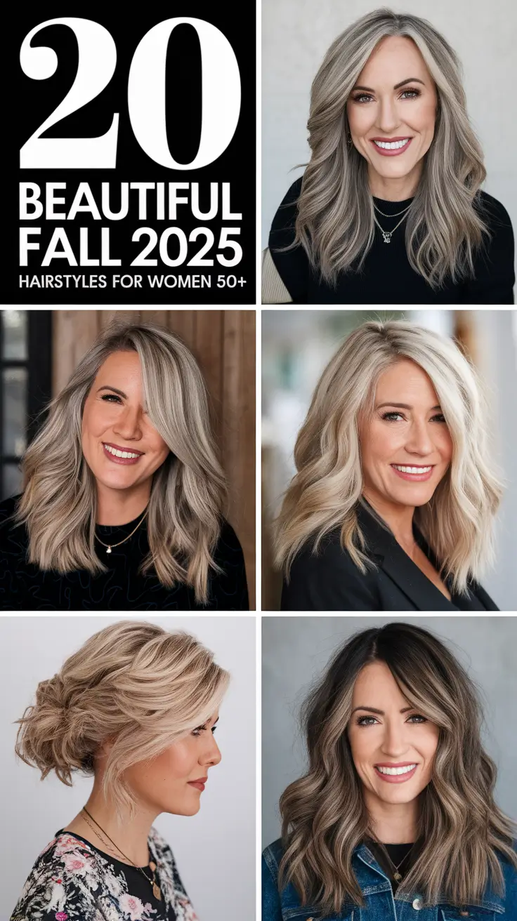 Beautiful Fall 2025 Hairstyles for Women 50+: Chic Short to Medium & Long Bob Ideas