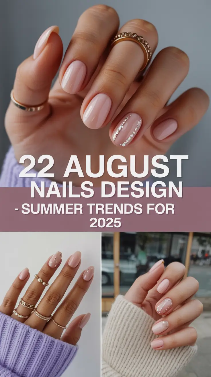 August Nails Design – Summer Trends for 2025: Fresh Ideas in Pink, Almond & Acrylic