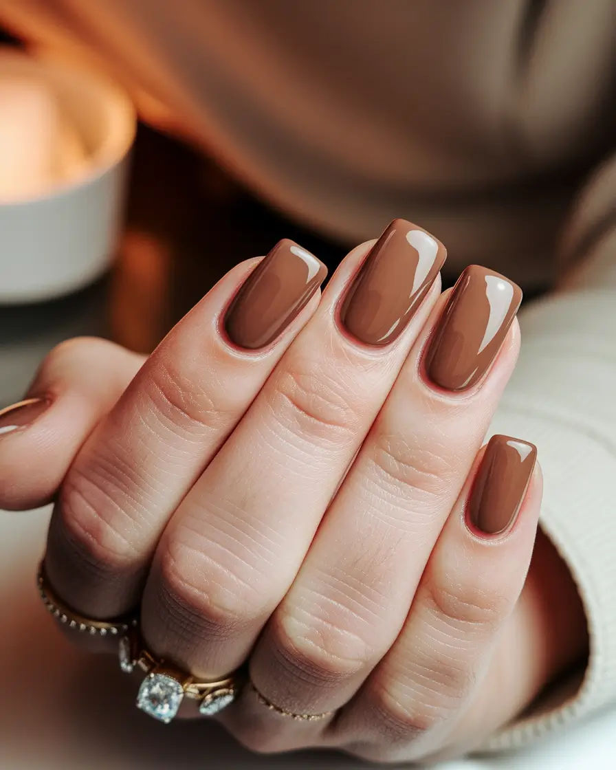 September 2025 Nail Colors Shades+Classic Mocha Cream