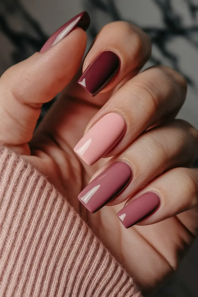 September 2025 Nail Colors Shades+Rosy Ombre Mood