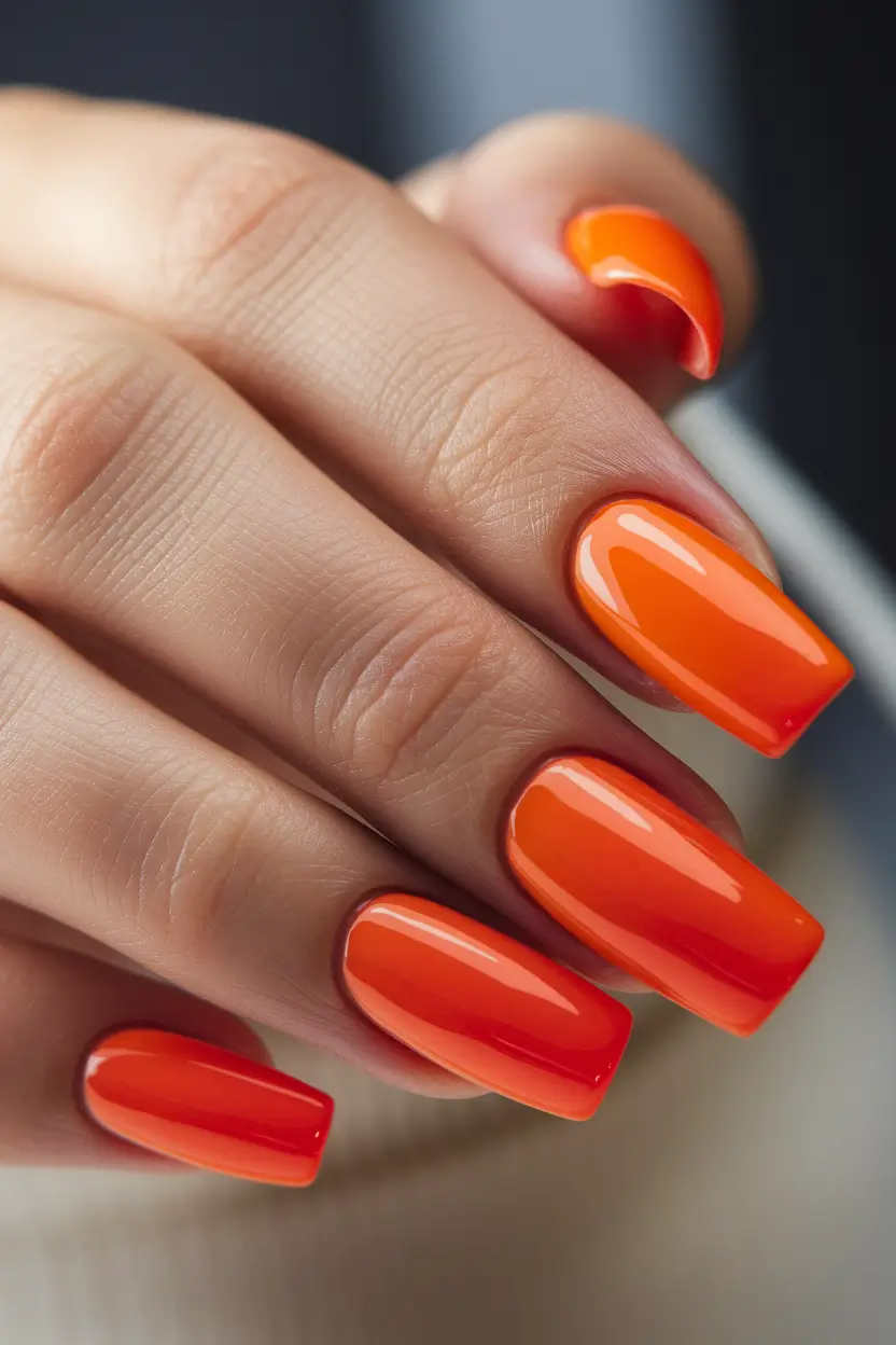 September 2025 Nail Colors Shades Tangerine Pop