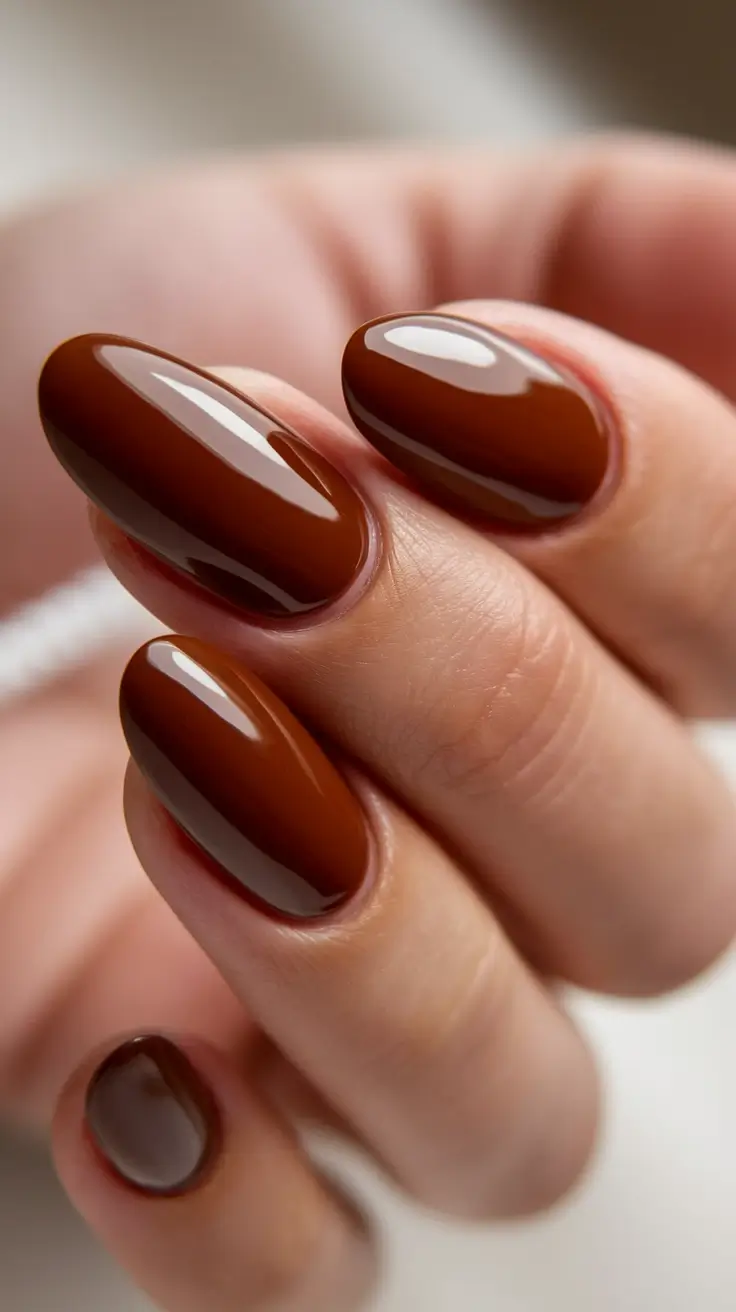 september nails designs fall Rich Espresso for Autumn Mornings
