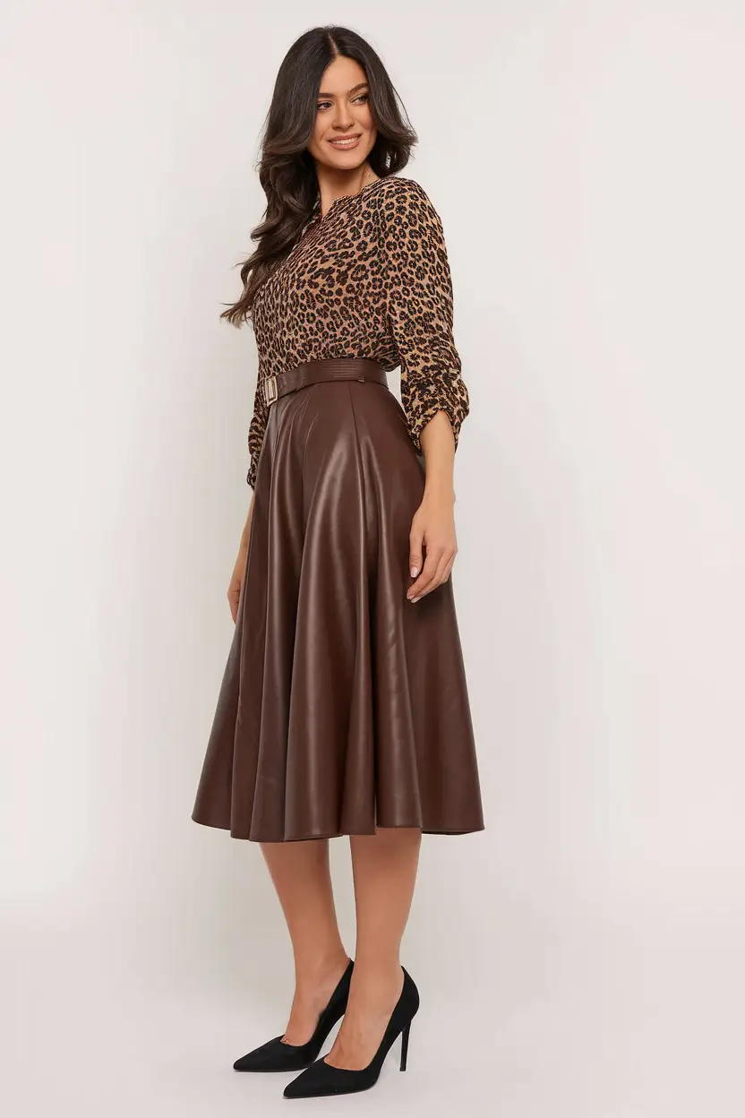 Top Fashion Trends Women for Fall 2025 – Wild-Print & Faux-Leather Power Duo